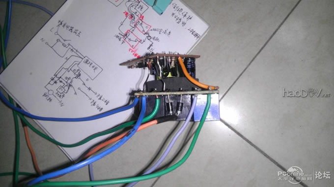 点击查看原图 当遥控开关遇到电风扇时,改造2档位遥控风扇