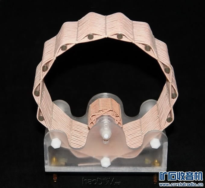 调谐线圈正面.jpg 花蓝线圈便携式矿石收音机