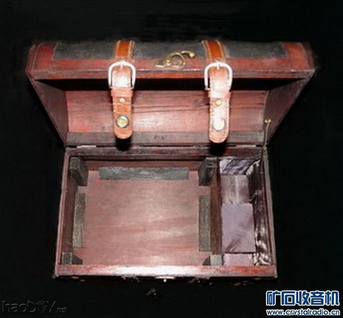 机箱内部.jpg 花蓝线圈便携式矿石收音机