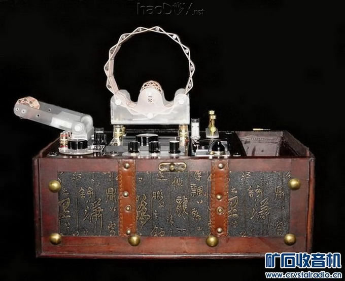 使用矿石2.jpg 花蓝线圈便携式矿石收音机