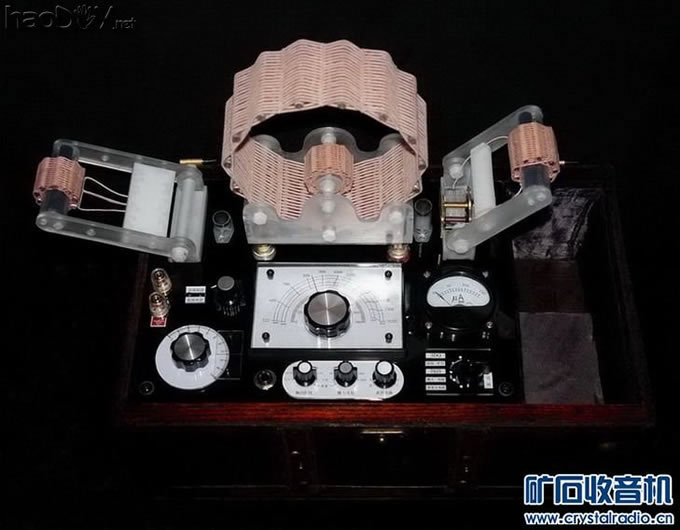 使用陷波器时1.jpg 花蓝线圈便携式矿石收音机