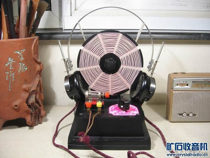 调整大小 IMG_0644.JPG 我diy制作做的矿石收音机