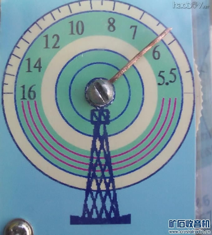 刻度盘.JPG 两管超外差、语录小收音机
