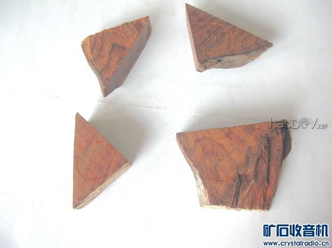 做足的原料.JPG 全手工制作的仿古矿石收音机