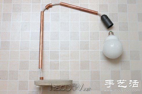 铜管材质手工台灯制作教程