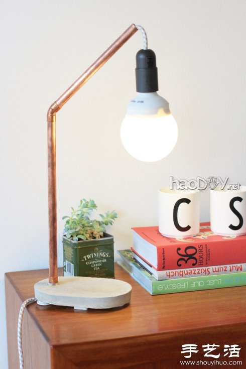 铜管材质手工台灯制作教程