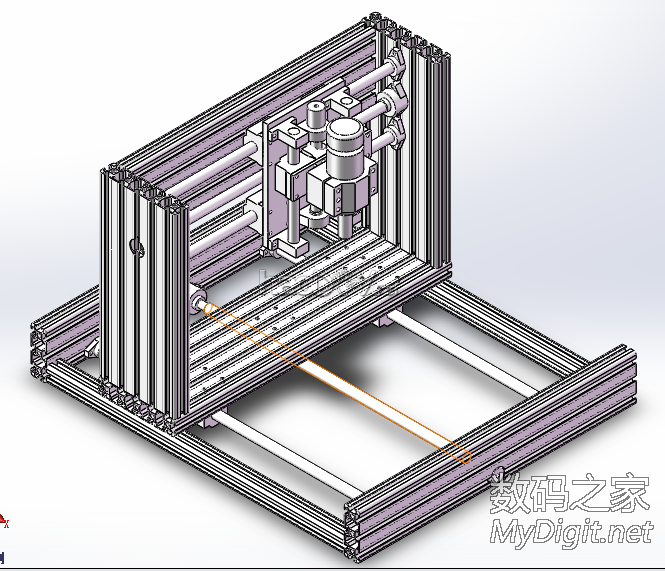 500x400全铝型材 雕刻机 制作