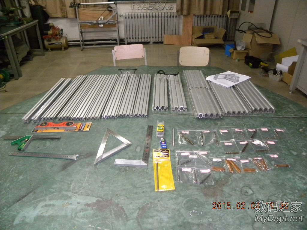 500x400全铝型材 雕刻机 制作