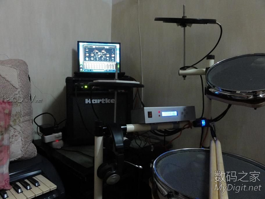 给女儿DIY的电鼓/架子鼓+MIDI触发转换器 视频