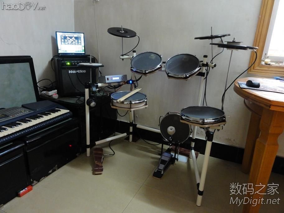 给女儿DIY的电鼓/架子鼓+MIDI触发转换器 视频