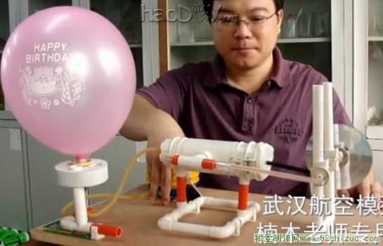 PVC管做的蒸汽机模型 PVC管做的蒸汽机模型 视频