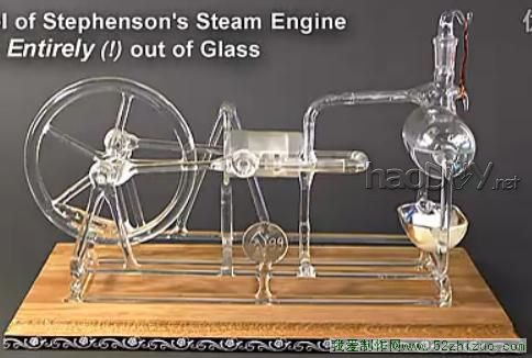 全玻璃蒸汽机模型 全玻璃蒸汽机模型 视频