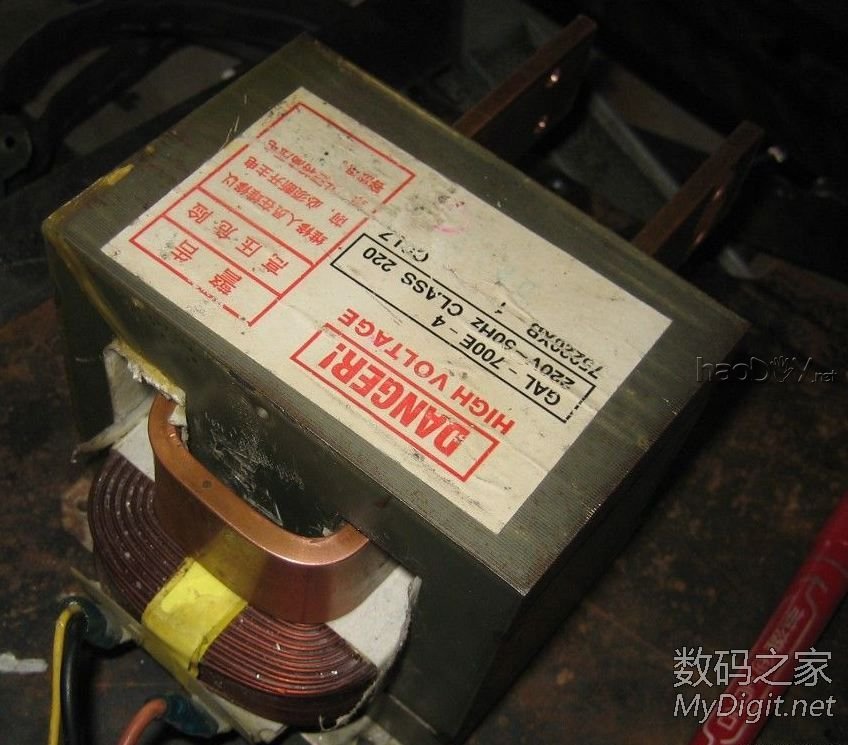 最廉价的点焊机,微波炉变压器+时间继电器