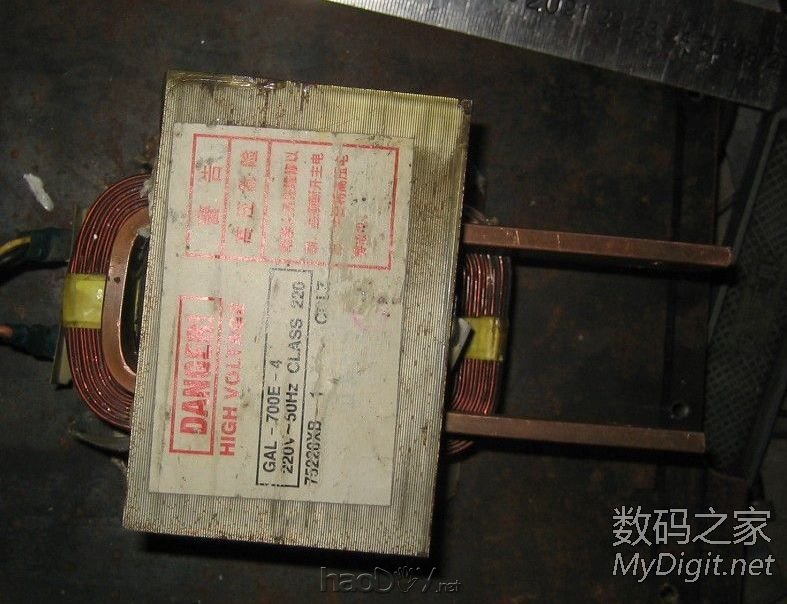 最廉价的点焊机,微波炉变压器+时间继电器