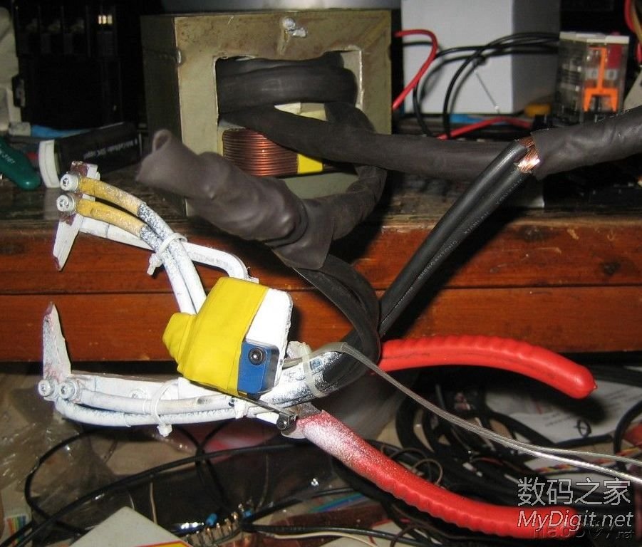 最廉价的点焊机,微波炉变压器+时间继电器