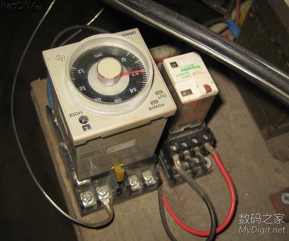 最廉价的点焊机,微波炉变压器+时间继电器