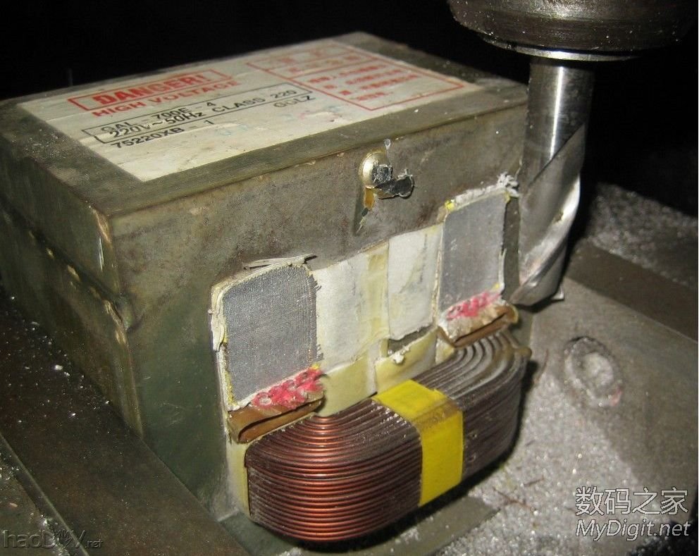 最廉价的点焊机,微波炉变压器+时间继电器