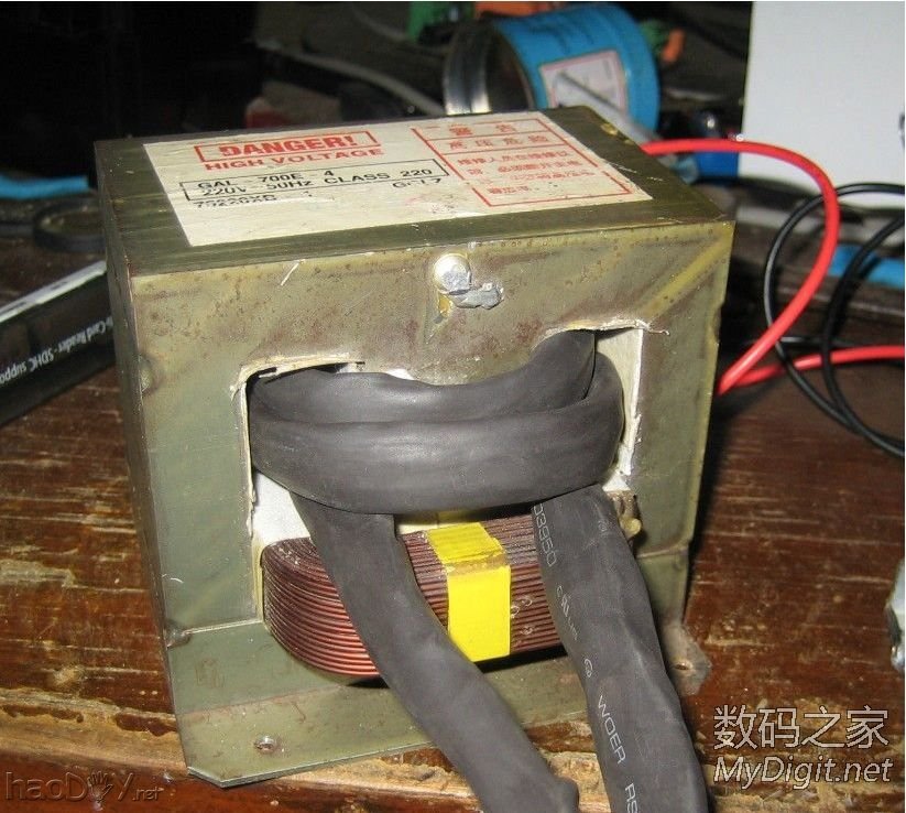 最廉价的点焊机,微波炉变压器+时间继电器