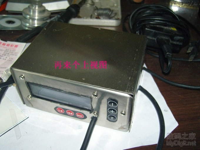 用不锈钢板手工打造白光电烙铁焊台套件外盒