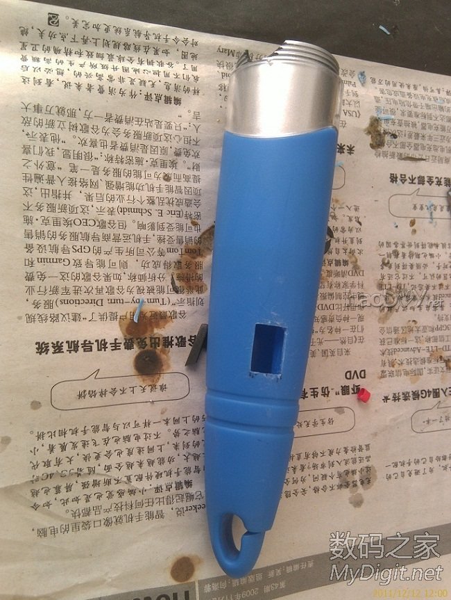 手电筒外壳自制小电钻