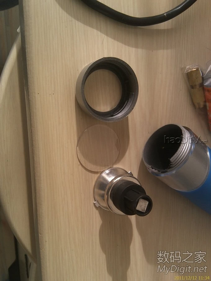 手电筒外壳自制小电钻