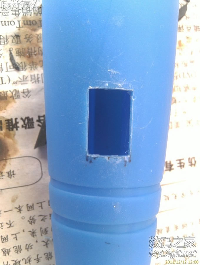 手电筒外壳自制小电钻