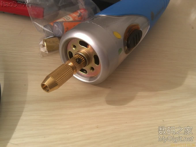 手电筒外壳自制小电钻