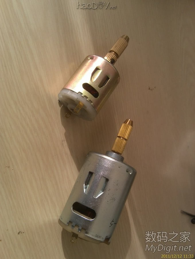 手电筒外壳自制小电钻