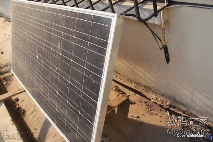 家庭太阳能供电系统初步完成