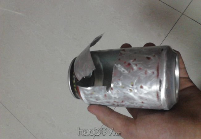 教你用一个易拉罐自制爆米花机