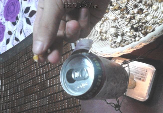 教你用一个易拉罐自制爆米花机