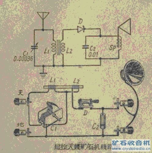 片段.jpg 矿石收音机电路图及制法大全