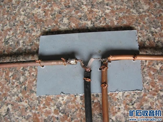 自制FM半波振子天线