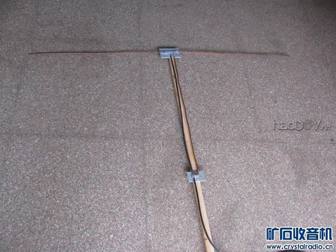 自制FM半波振子天线
