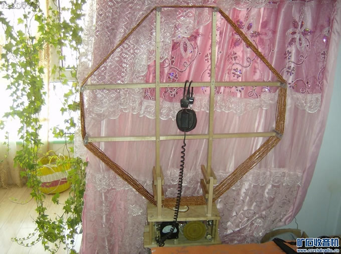 直径0.8米场效应管检波中波大环矿石收音机