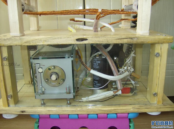 直径0.8米场效应管检波中波大环矿石收音机