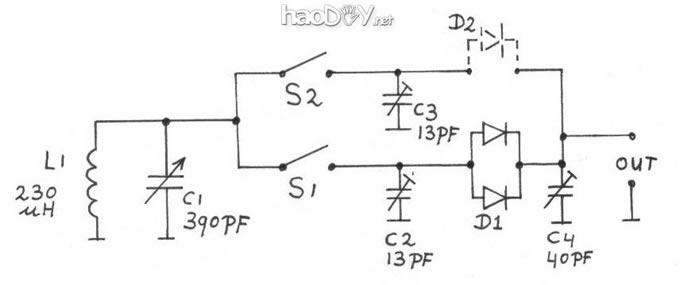 又一台不用天地线的矿石收音机