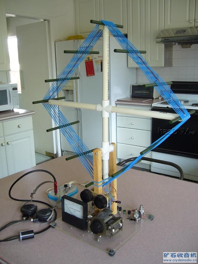 反绕双值线圈两波段 MOSFET 检波的矿石机