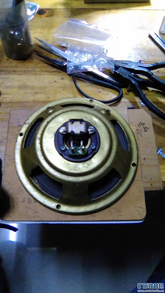 己装配好 SHH―350欧耳机改大喇叭