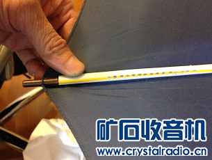 我做的雨伞矿石收音机