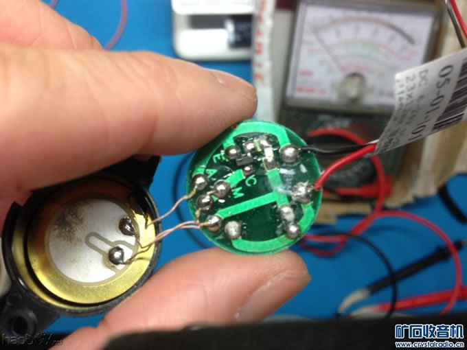 仿蓝牙耳机的一体化超小型矿石收音机