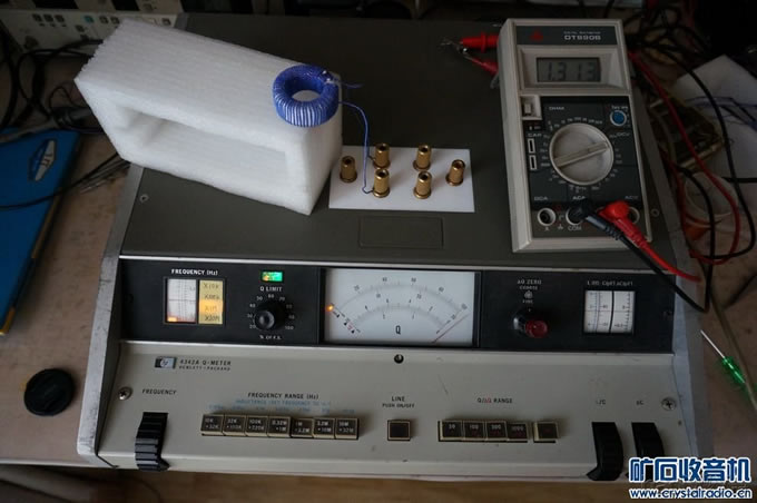 我也绕了一个高Q值磁环线圈