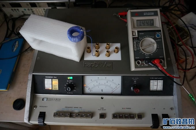 我也绕了一个高Q值磁环线圈