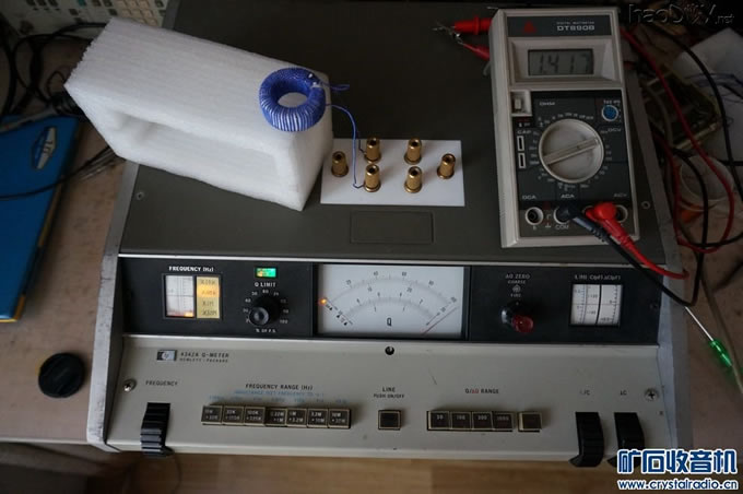 我也绕了一个高Q值磁环线圈