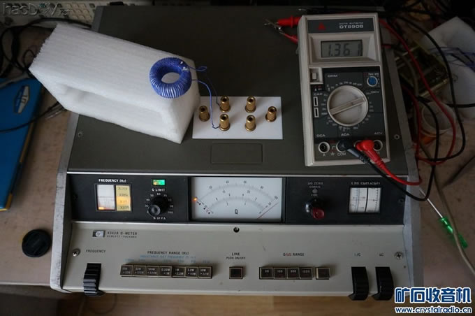 我也绕了一个高Q值磁环线圈