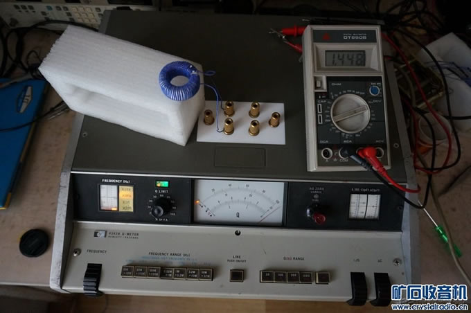 我也绕了一个高Q值磁环线圈