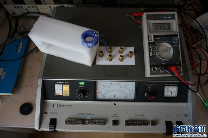 我也绕了一个高Q值磁环线圈