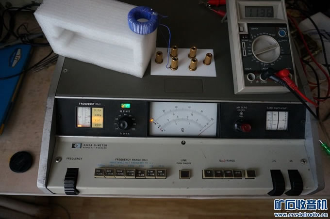 我也绕了一个高Q值磁环线圈