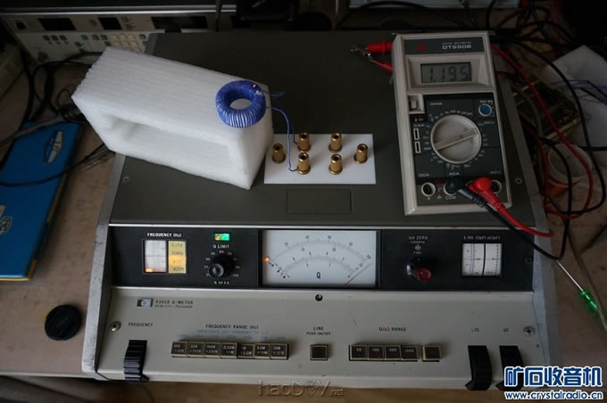我也绕了一个高Q值磁环线圈