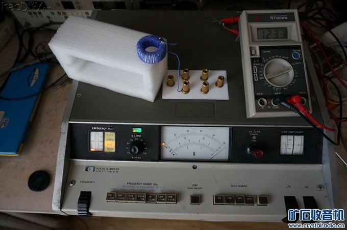 我也绕了一个高Q值磁环线圈
